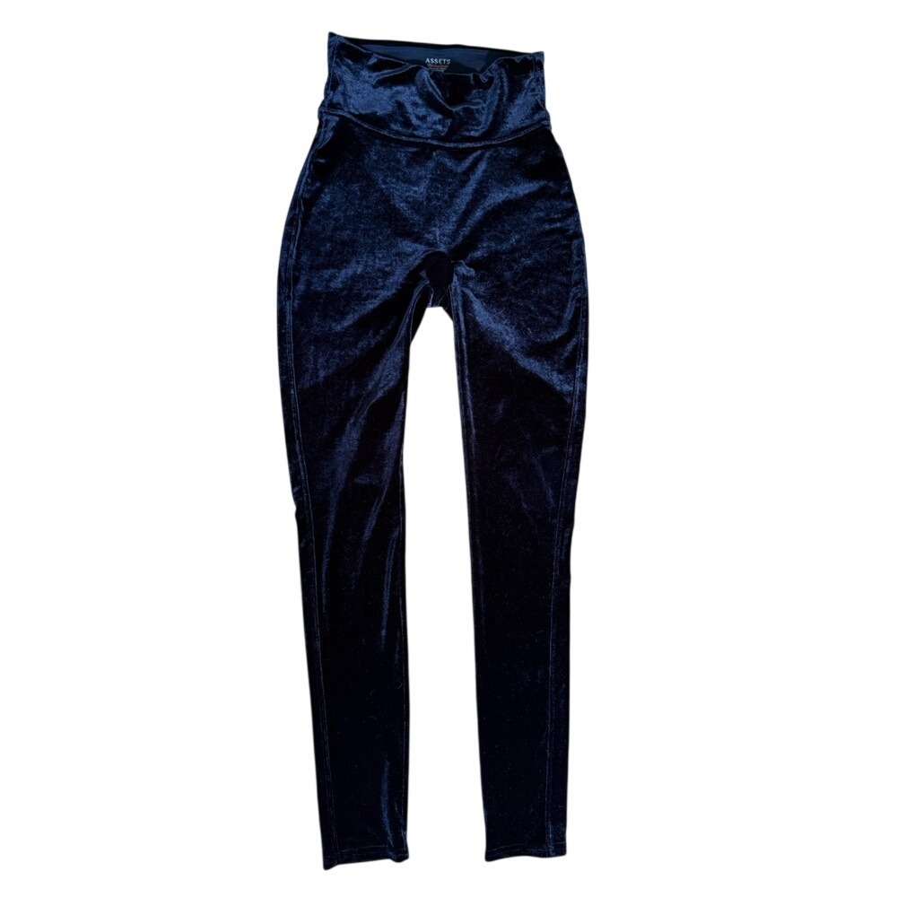Spanx‎ assets red hot label black velvet align pants